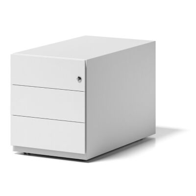 Rollcontainer Note mit Griffleiste, 1 Schublade, 1 Hängeregistraturschublade, abschließbar