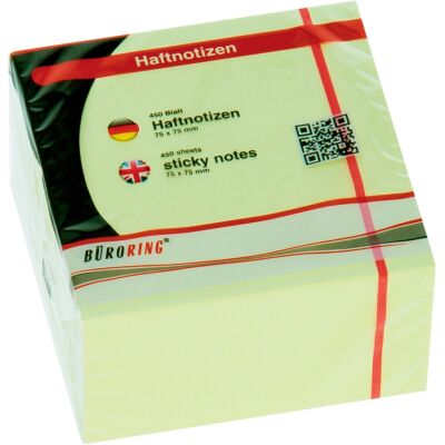 Haftnotiz-Würfel, FSC, 75 x 75 mm, pastell, 400 Blatt