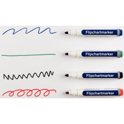 Flipchartmarker, Rundspitze, Strichstärke 1,5 - 3 mm