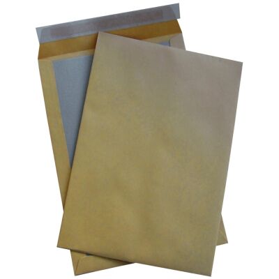 Versandtasche ohne Fenster, haftklebend, Papprückwand