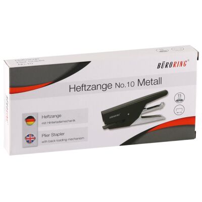 Heftzange Metall, Heftleistung 20 Blatt, für Heftklammern 24/6 + 26/6