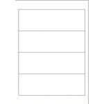 Ordneretiketten, kurz/schmal, 192, weiß