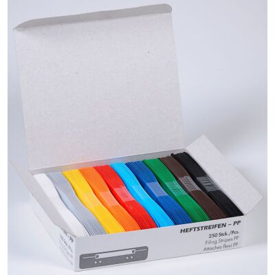Heftstreifen kurz, Kunststoff, Kunststoffdeckleiste