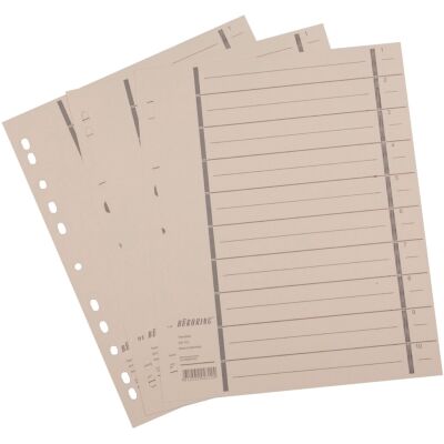 Trennblätter, DIN A4 chamois, 100 Stück, 230g/qm, RC Karton