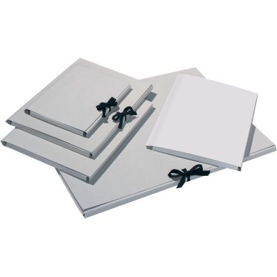 Sammelmappe, Graupappe, 500g/qm, Verschlussband, 3 Innenklappen, ohne Druck