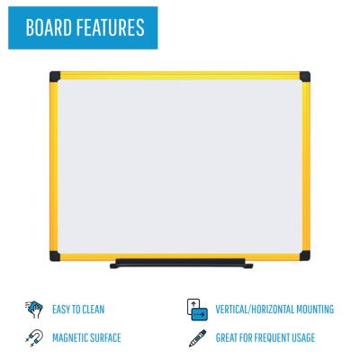 Whiteboard Ultrabrite, emailliert, weiß/gelb