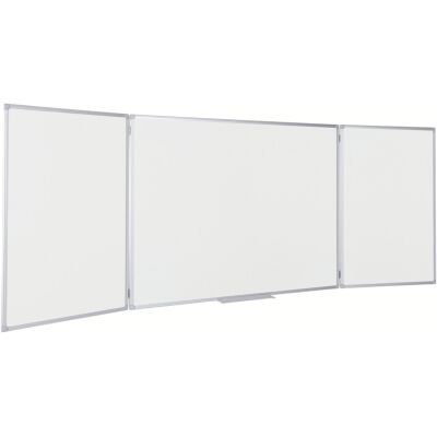 Whiteboard Trio Earth-It, emailliert, magnetisch, weiß