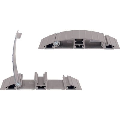 Kabelschutz Addit 402, gerade, rutschfest, 145 x 20 mm, Aluminium, silber