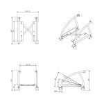 Computerhalterung Viewgo Fußboden 202, Lenkrollen,...