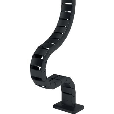 Kabelführung Addit 460, für Schreibtischhöhen bis 1.300 mm, 100% recyceltes PP