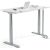 Schreibtisch FLEX MODUL, T-Fuß-Gestell in Alusilber, (H x B x T) 605 x 2000 x 800 mm