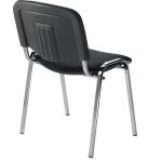 Besucherstuhl ISO,  4-Fuß-Gestell verchromt,...