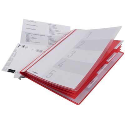 Personalhefter mit Hängeschiene, DIN A4, aus Hartfolie, mit 5-fach-Register