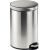 Tretabfalleimer, Edelstahl, silber, herausnehmbarer Inneneimer