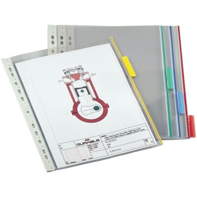 Sichttafel FUNCTION PANEL, DIN A4, 5 eingeschweißte Taben, 5 Stück