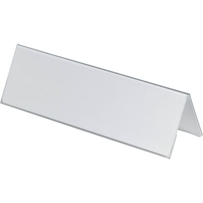 Tischnamensschild,transparent, Kunststoff, mit Einsteckschild, Packung à 25 Stück