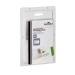 Namensschild, 54 x 90 mm, Kombiklemme, transparent