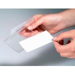 Namensschild Click Fold, 40 x 75 mm, Kombiklemme,...