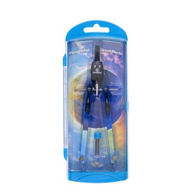 Schnellverstell-Zirkel duo-Tec, mit Druckhebelsystem, Zirkellänge 170 mm, Arbeitsbereich bis Ø 380 mm