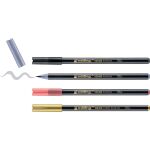 Fasermaler brush pen metallic, Strichbreite 1 - 6 mm,...