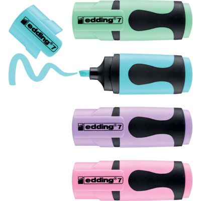 Mini-Textmarker 7, Keilspitze, Strichstärke 1 + 3 mm