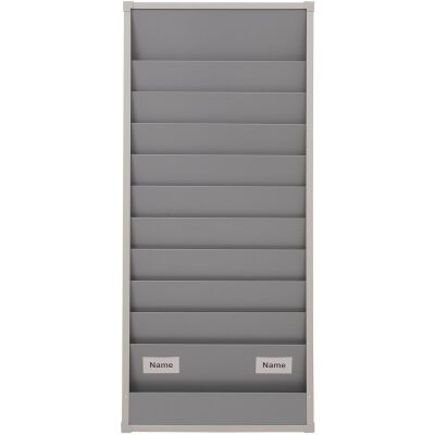 Planungstafel einreihig für A4, 10 Schienen