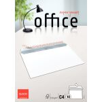 Briefumschlag, ohne Fenster, haftklebend, weiß,...