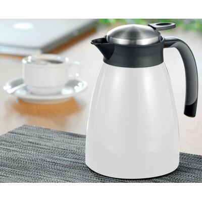 Isolierkanne GLACE, doppelwandig, Einhandbedienung