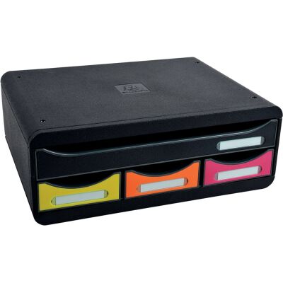 Schubladenbox TOOLBOX, 4 Schübe, 3 Schübe für Utensilien, 1 Schub DIN A4+, geschlossen, (H x B x T) 135 x 335 x 270 mm