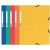 Sammelmappe, DIN A4, 3 Klappen, Gummizugband, Rückenetikett