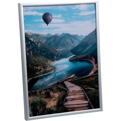 Aluminium-Fotorahmen, kristall, zum Aufhängen oder zur Wandbefestigung