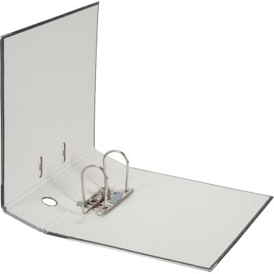 Ordner, DIN A4, Wolkenmarmor, 80 mm, breit, geklebtes Rückenschild