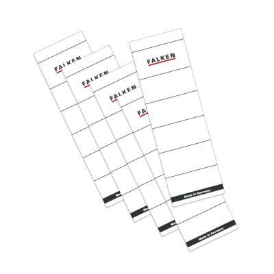 Rückenschild, kurz/breit, 190 x 60 mm, ohne Griffloch, 10 Stück