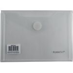 Doppel-Sichttasche, Klettverschluss, matt farblos