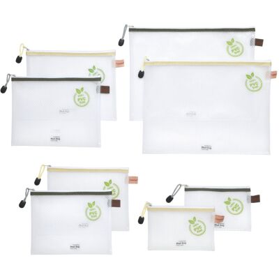 Reißverschlussbeutel, PVC-frei, Textilreißverschluss