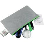 Reißverschlussbeutel Non Woven, PP-Folie, opak grau