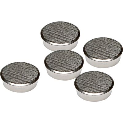 Chrommagnet, silber, Haftkraft 2000g, Packung à 5 Stück