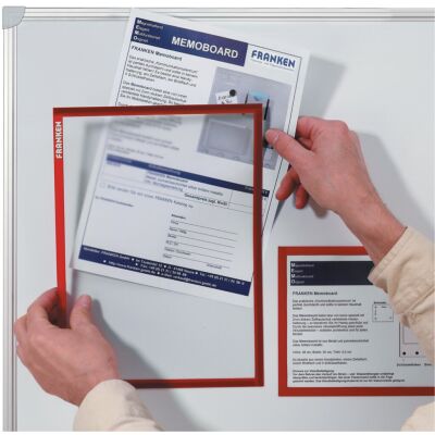 Magnethaftender Dokumentenhalter DIN A4, Hartfolie, matt, dokumentenecht