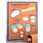 Moderationswandpapier 140 x 110 cm, 80g/qm, 100 Bogen