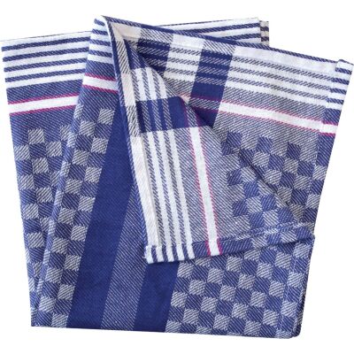 Grubentuch - Geschirrtuch Standard, Baumwolle, 50 x 90 cm, blau-weiß