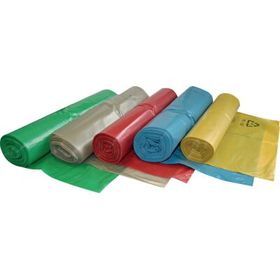 Abfallsäcke Eco, 120 Liter, 35 my, LDPE-Folie, 1 Rolle à 25 Säcke