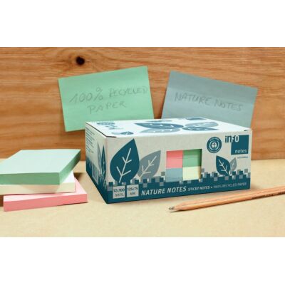 Haftnotiz Recycling, 100 Blatt/Block, 12 Blöcke
