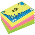 Haftnotiz, Recycling, neon gelb, pink, grün, 100...