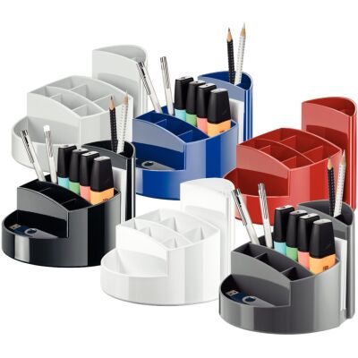 Schreibtischköcher RONDO, mit 9 Fächern