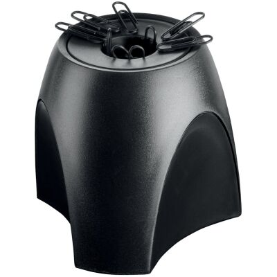 Büroklammernspender DELTA, magnetisiert, 94 x 99 x 99 mm, inklusive Büroklammern