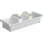 Karteitrog, für 1.300 Karten, lichtgrau