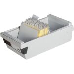 Karteikasten, für 1300 Karten, lichtgrau