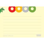 Karteikarten CROCO, liniert, gelb