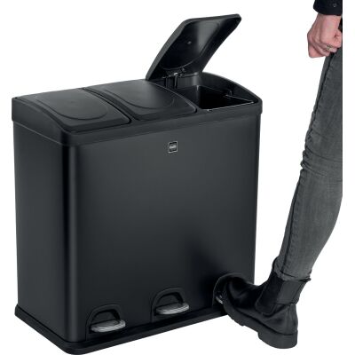 Mülltrennsystem 3 x 20 Liter, "the seperator", Edelstahl