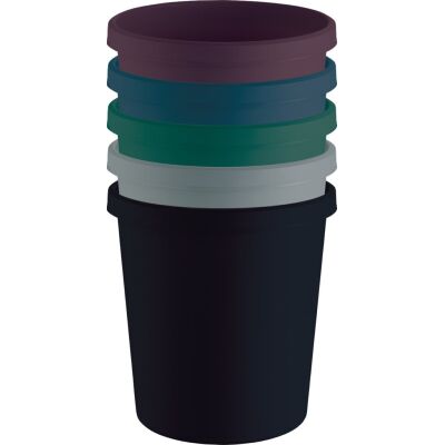 Papierkorb the green german, 18 Liter, Griffrand